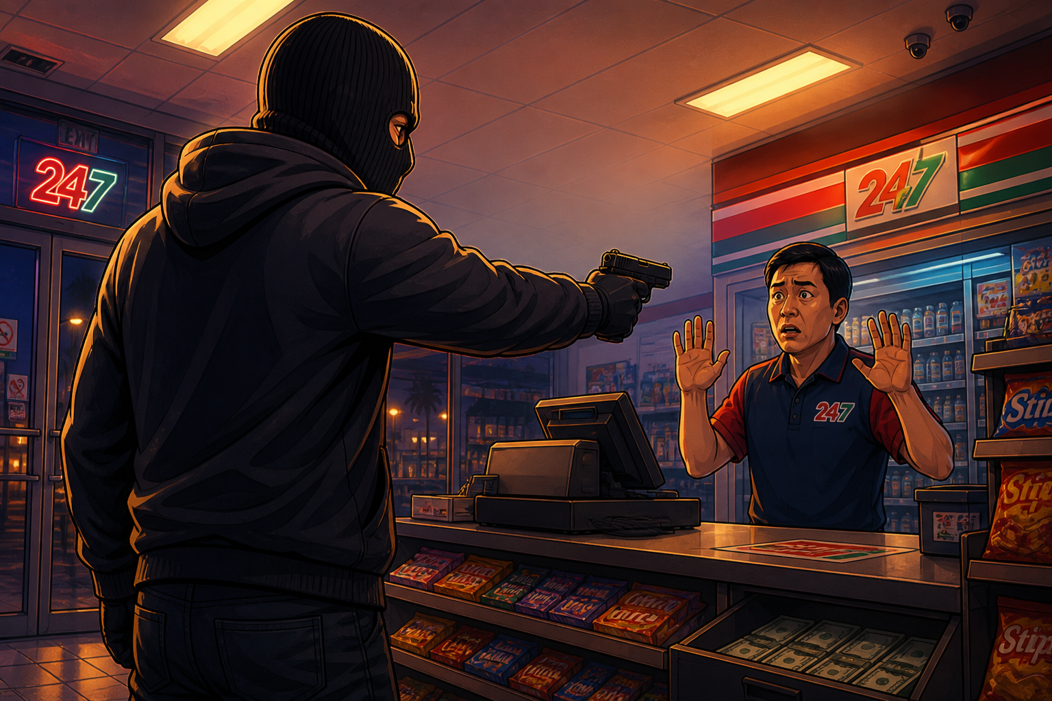 24/7 Store Robbery — Qbox, QB-Core, ox_lib